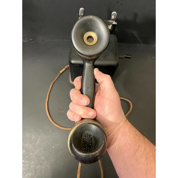 Antique Automatic Electric Co. AE8 Magneto Monophone Hand Crank Telephone - Picture 11 of 11